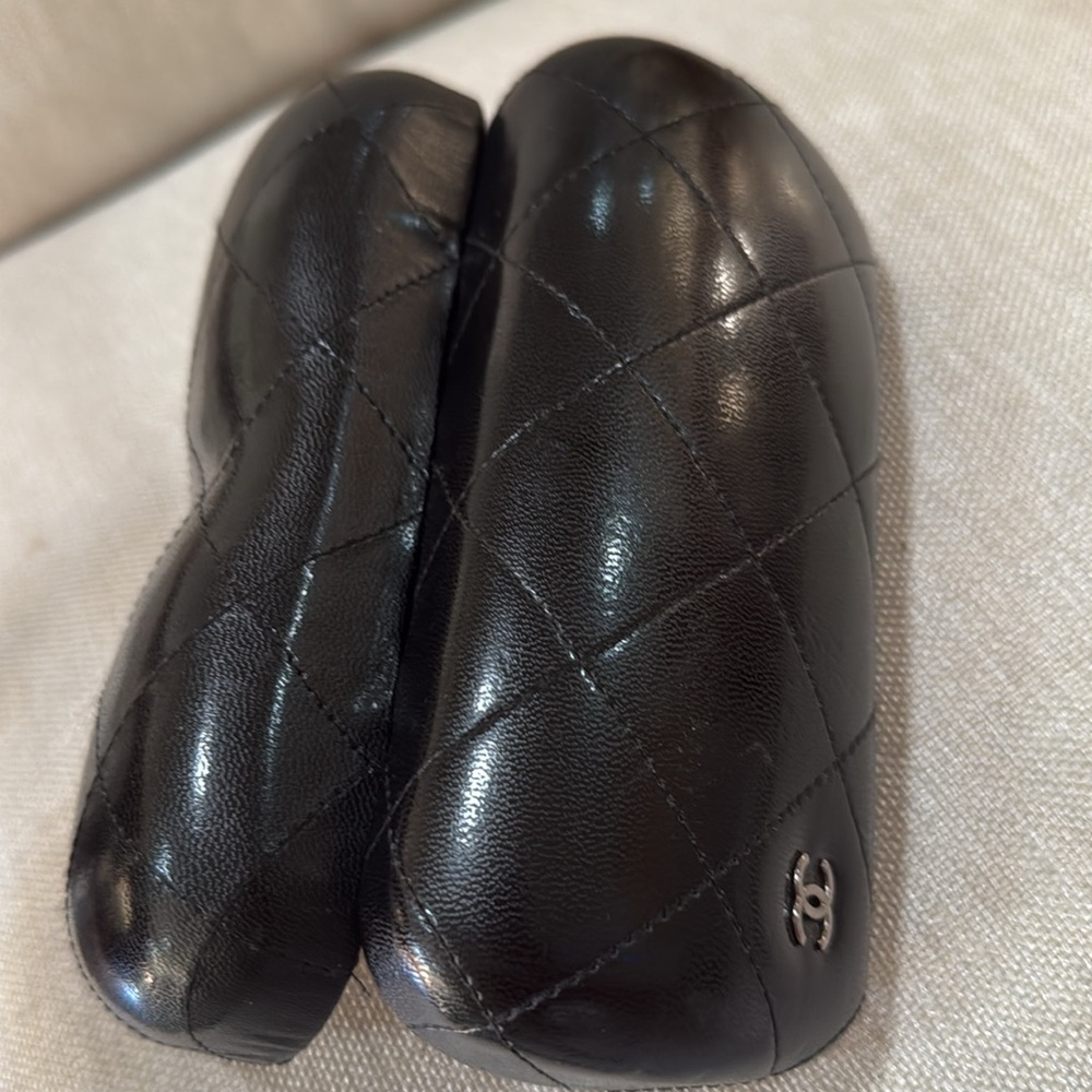 CHANEL vintage quilted sunglasses hard box black - Picture 9 of 11